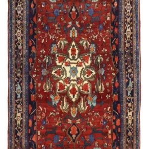 Corredor Tapete Persa - Nomadic - 331 x 145 cm - vermelho