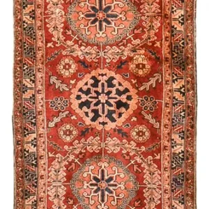 Corredor Tapete Persa - Nomadic - 340 x 114 cm - vermelho