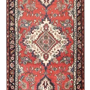 Corredor Tapete Persa - Nomadic - 348 x 111 cm - vermelho claro