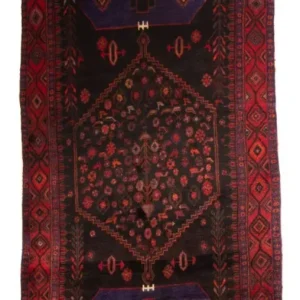 Corredor Tapete Persa - Nomadic - 380 x 146 cm - azul escuro