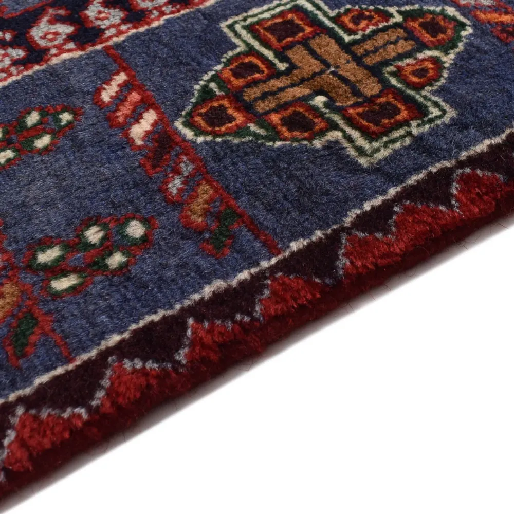 Corredor Tapete Persa - Nomadic - 382 x 168 cm - vermelho escuro