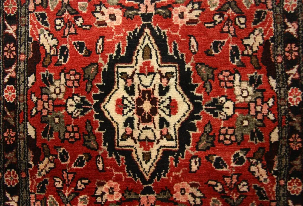Corredor Tapete Persa - Nomadic - 384 x 83 cm - vermelho