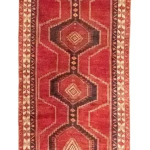 Corredor Tapete Persa - Nomadic - 393 x 104 cm - vermelho