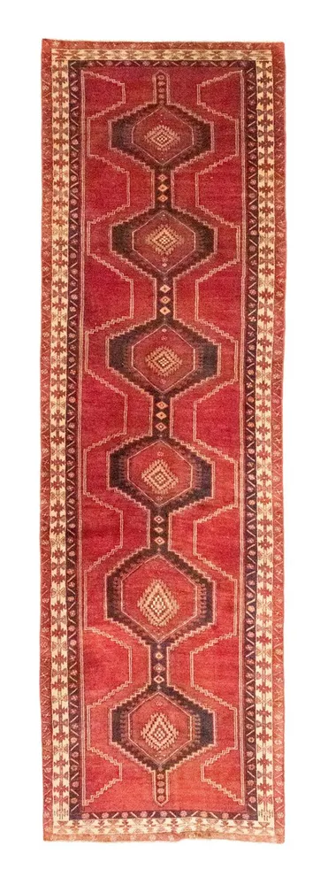 Corredor Tapete Persa - Nomadic - 393 x 104 cm - vermelho