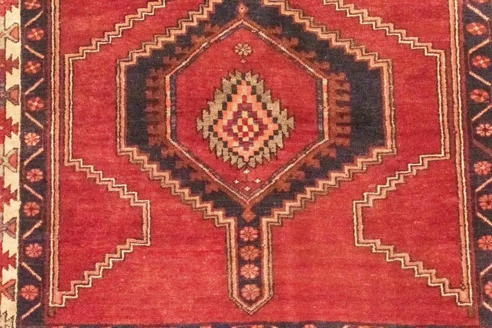 Corredor Tapete Persa - Nomadic - 393 x 104 cm - vermelho