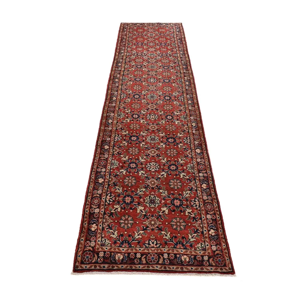 Corredor Tapete Persa - Nomadic - 412 x 89 cm - vermelho