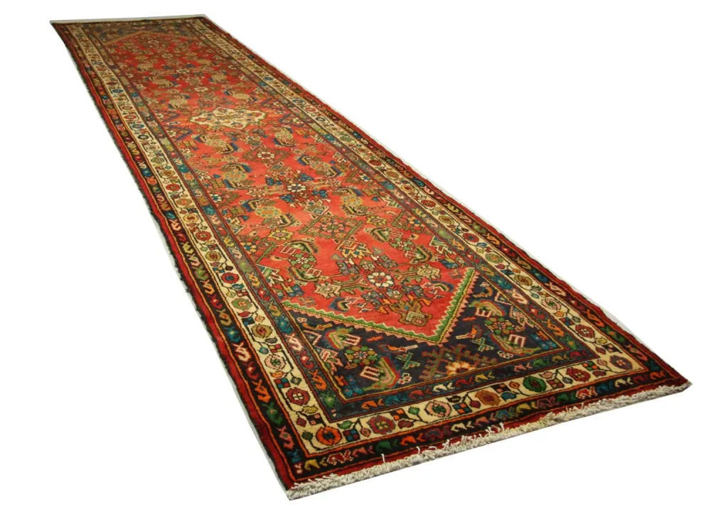 Corredor Tapete Persa - Nomadic - 426 x 107 cm - laranja