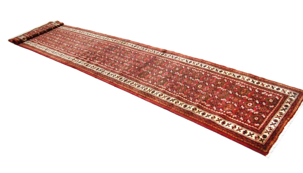 Corredor Tapete Persa - Nomadic - 470 x 93 cm - vermelho