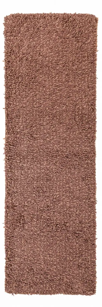 Corredor Tapete de pilha alta - 203 x 64 cm - castanho