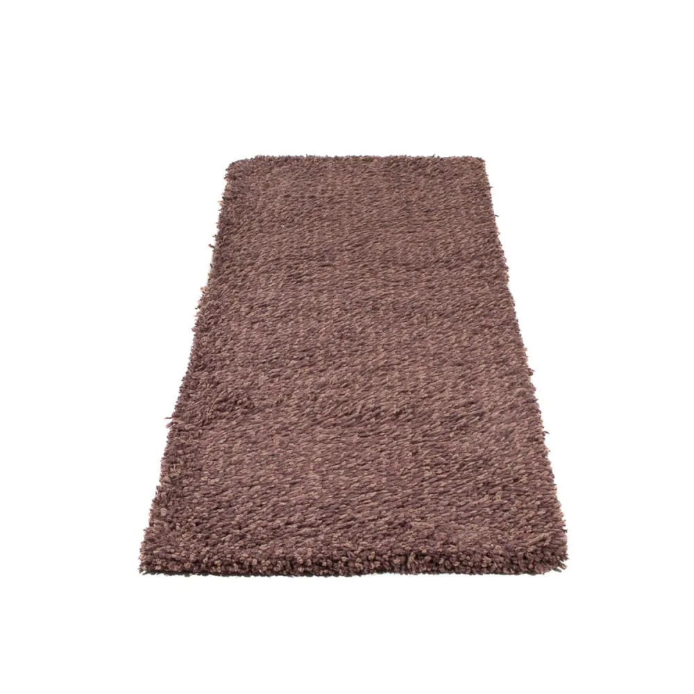 Corredor Tapete de pilha alta - 203 x 64 cm - castanho