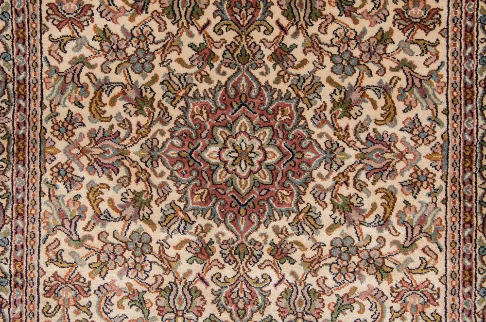 Corredor Tapete de seda - Kashmir Silk - 190 x 77 cm - bege