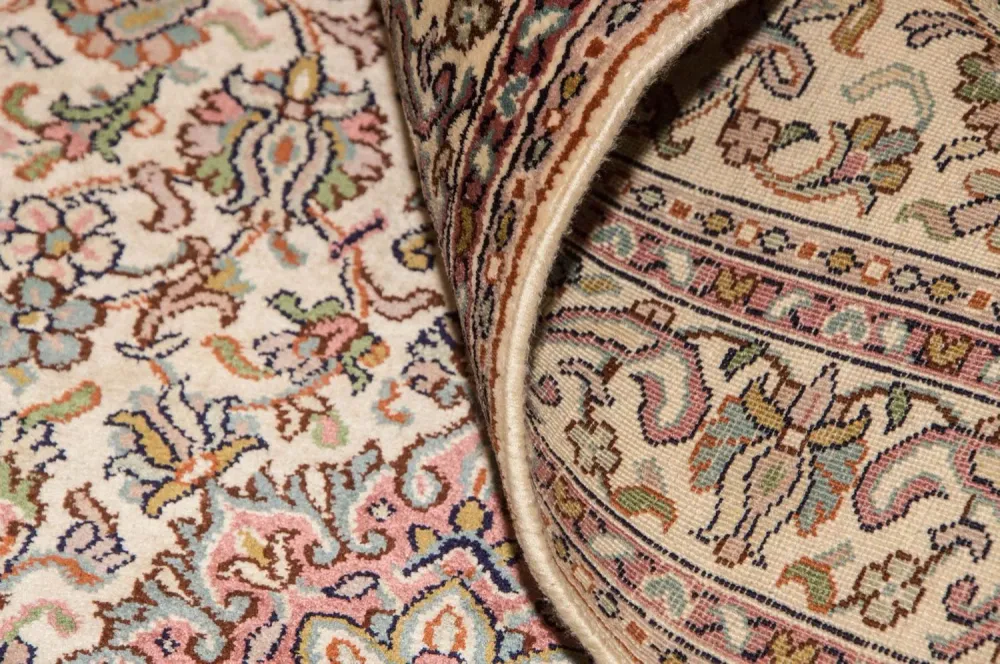 Corredor Tapete de seda - Kashmir Silk - 190 x 77 cm - bege