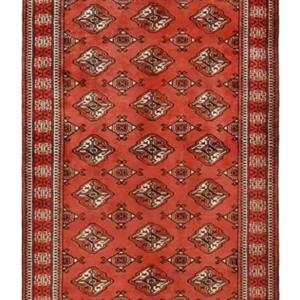 Corredor Tapete turquaman - 266 x 97 cm - vermelho