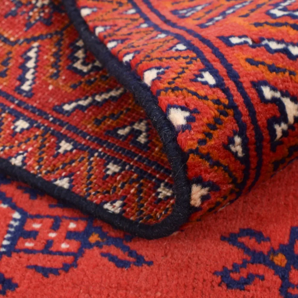Corredor Tapete turquaman - 277 x 75 cm - vermelho