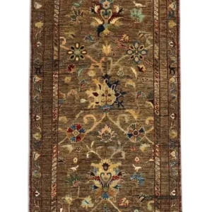 Corredor Tapete Ziegler - 242 x 79 cm - verde azeitona