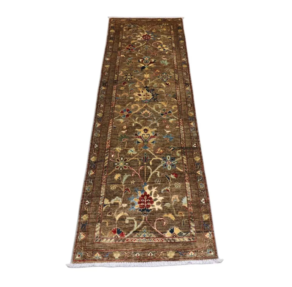 Corredor Tapete Ziegler - 242 x 79 cm - verde azeitona