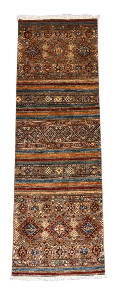 Corredor Tapete Ziegler - 258 x 87 cm - castanho claro