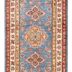 Corredor Tapete Ziegler - Kazak - 178 x 60 cm - azul