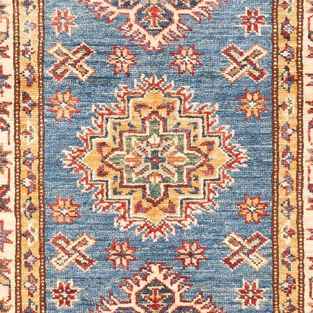 Corredor Tapete Ziegler - Kazak - 178 x 60 cm - azul