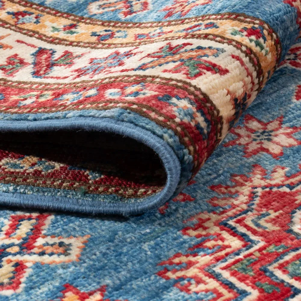 Corredor Tapete Ziegler - Kazak - 178 x 60 cm - azul