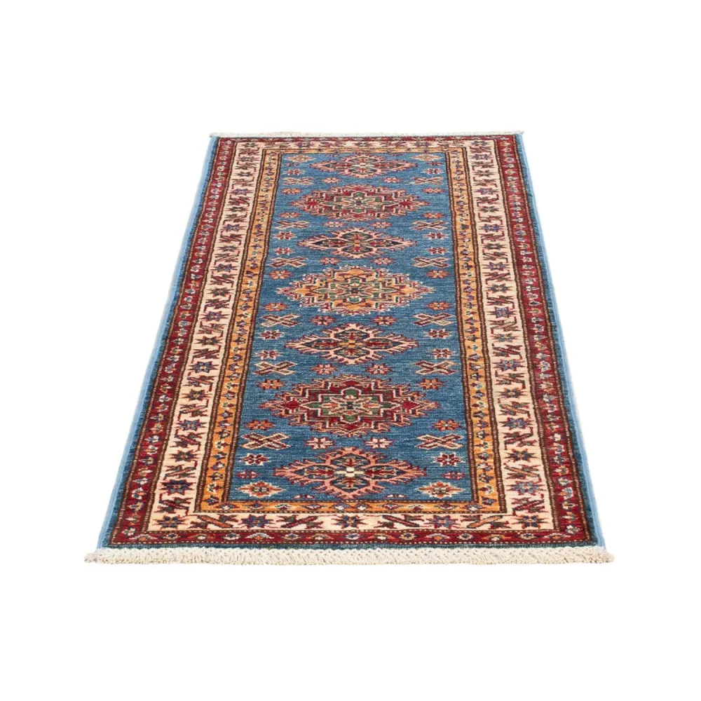 Corredor Tapete Ziegler - Kazak - 178 x 60 cm - azul