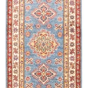 Corredor Tapete Ziegler - Kazak - 179 x 59 cm - azul