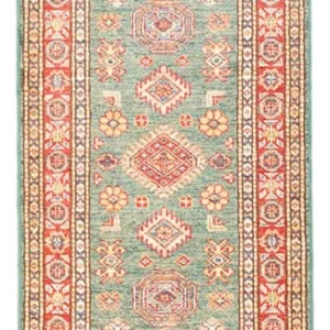 Corredor Tapete Ziegler - Kazak - 187 x 60 cm - verde claro