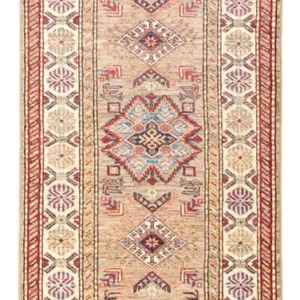 Corredor Tapete Ziegler - Kazak - 194 x 74 cm - bege