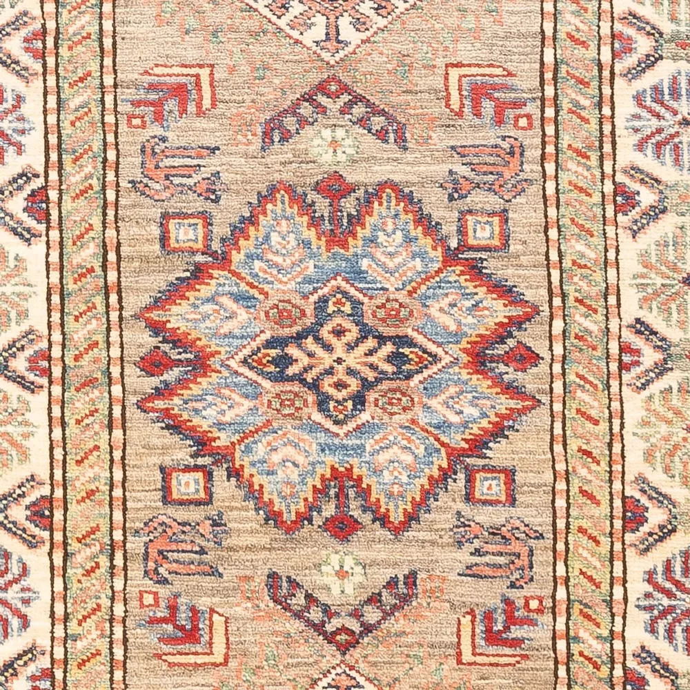 Corredor Tapete Ziegler - Kazak - 194 x 74 cm - bege