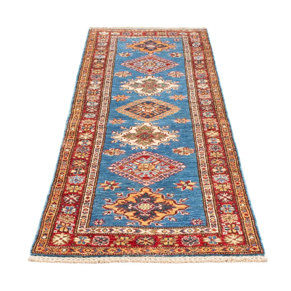 Corredor Tapete Ziegler - Kazak - 205 x 63 cm - azul
