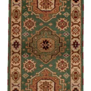 Corredor Tapete Ziegler - Kazak - 205 x 62 cm - verde