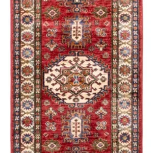 Corredor Tapete Ziegler - Kazak - 245 x 77 cm - vermelho