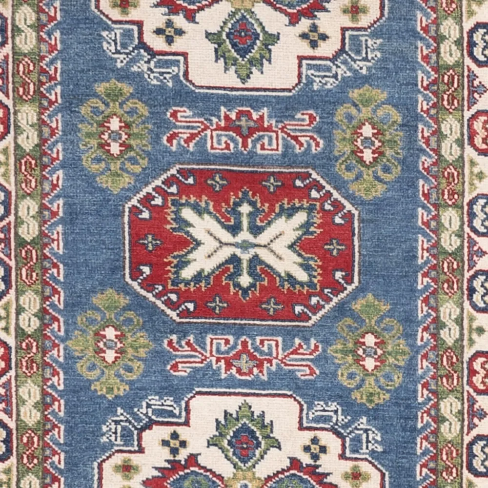 Corredor Tapete Ziegler - Kazak - 281 x 80 cm - azul