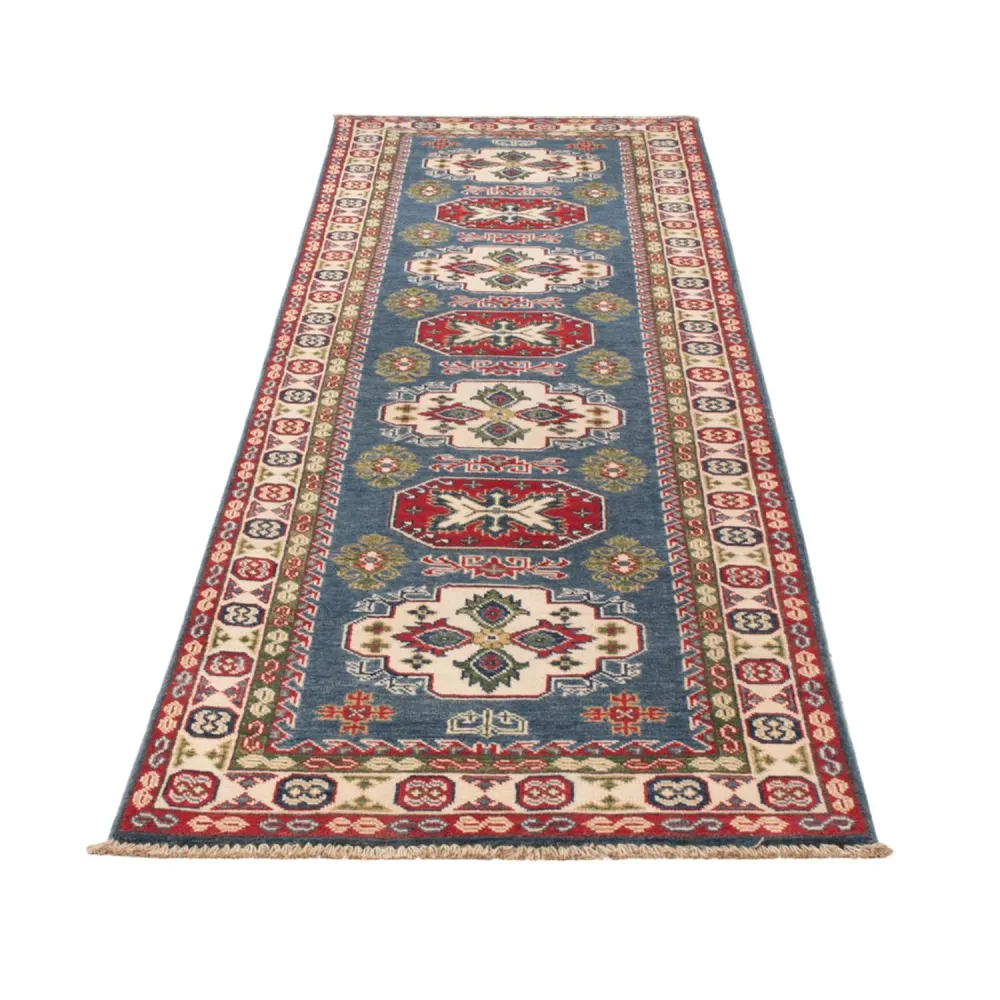 Corredor Tapete Ziegler - Kazak - 281 x 80 cm - azul