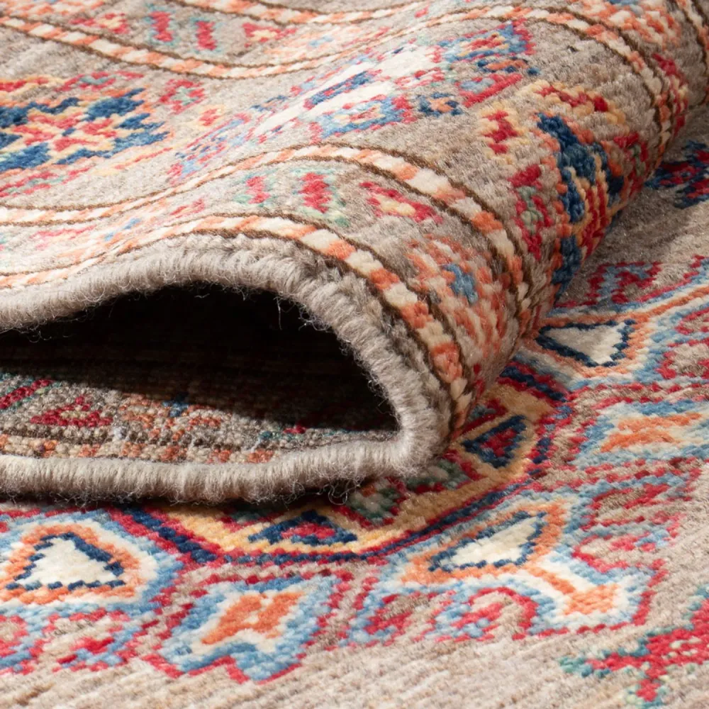 Corredor Tapete Ziegler - Kazak - 293 x 76 cm - bege escuro
