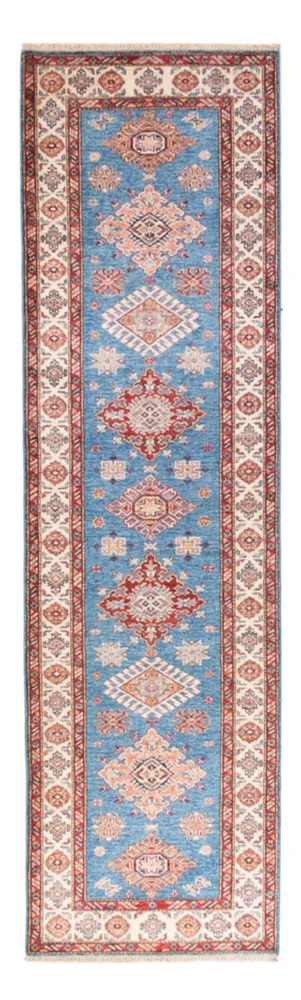 Corredor Tapete Ziegler - Kazak - 299 x 85 cm - azul