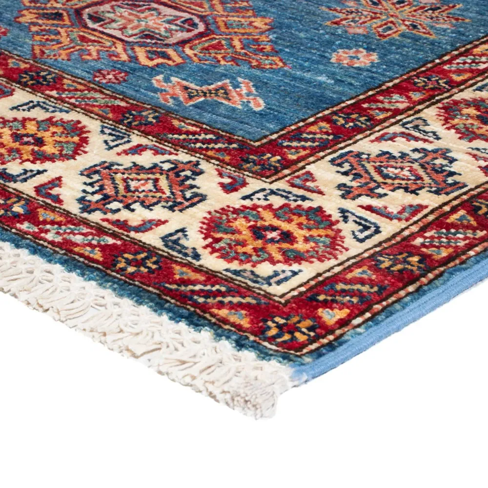 Corredor Tapete Ziegler - Kazak - 305 x 79 cm - azul