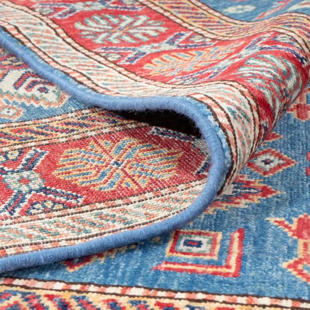 Corredor Tapete Ziegler - Kazak - 306 x 79 cm - azul