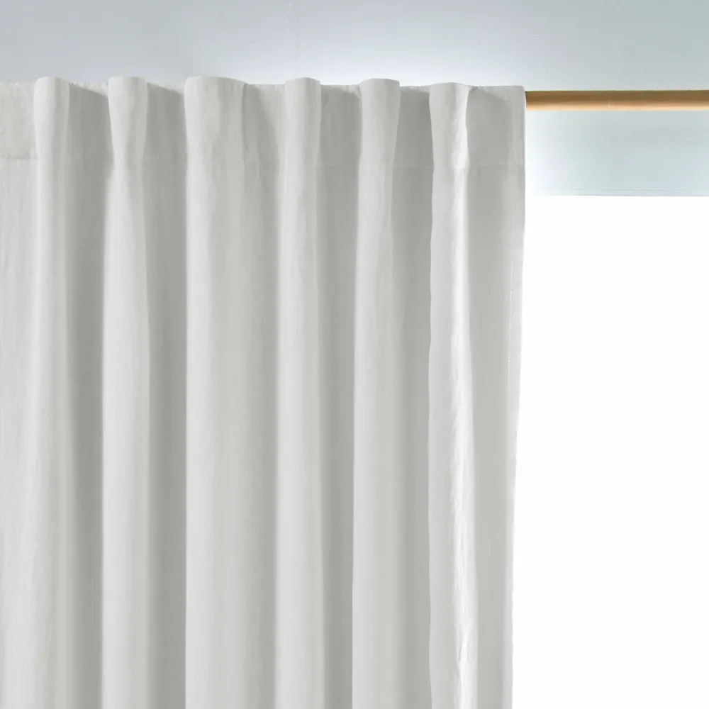 Cortina em linho com blackout sob medida - Branco