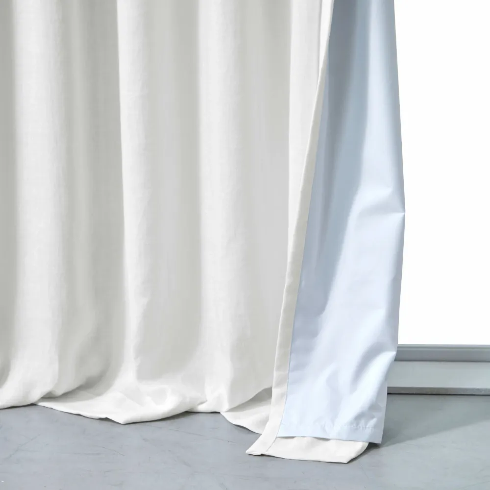 Cortina em linho com blackout sob medida - Branco