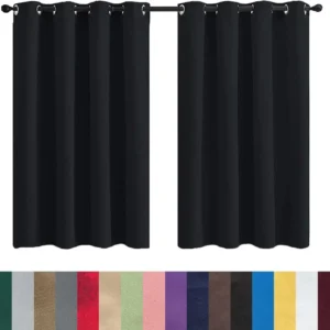Cortinas opacas, modernas, 120 x 200 cm, frio e calor opacas, 100%, isolantes térmicos, frio e calor, curtas, cortinas bla...