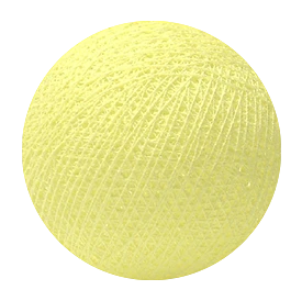 Cotton balls - soft yellow
