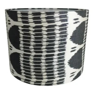 Cúpula Ikat Preto/Branco 36x27