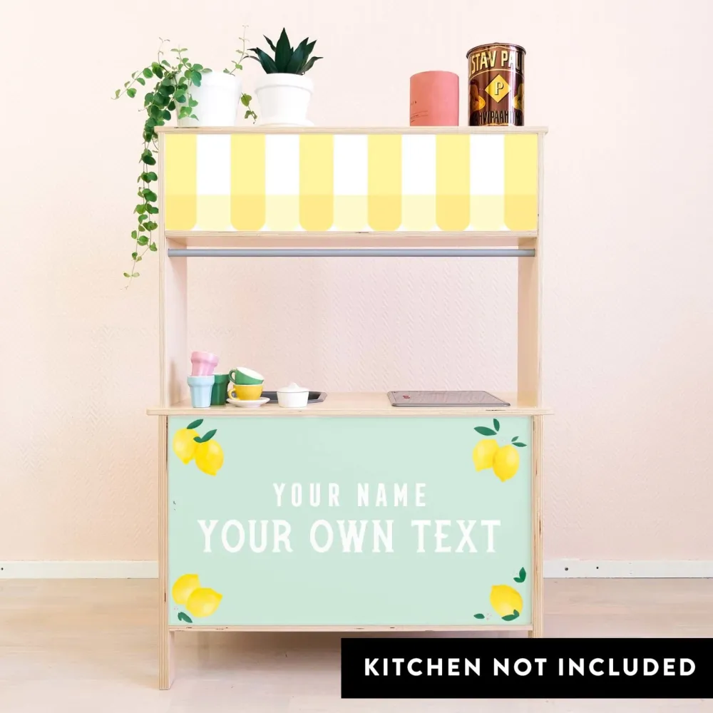 Decalques Personalizados para Barraca de Limonada para Cozinha de Brincar Ikea Duktig