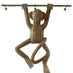 Decoração Rattan Monkey