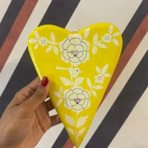 Decorativo Coração Amarelo