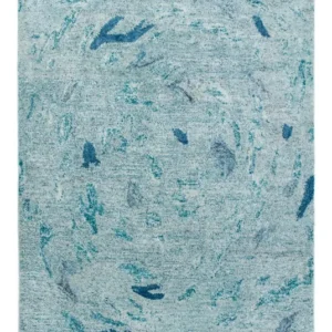 Designer Teppich 140 x 70 cm - türkis