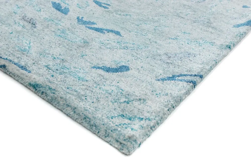 Designer Teppich 140 x 70 cm - türkis