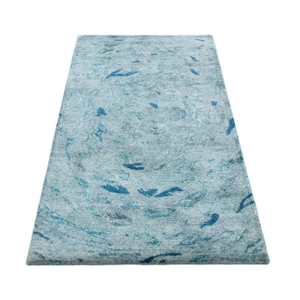 Designer Teppich 140 x 70 cm - türkis