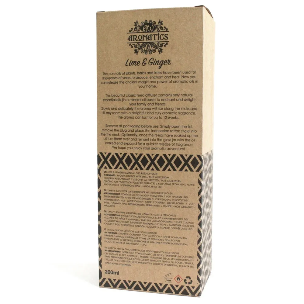 Difusor de Varetas Lima e Gengibre 200ml